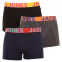 3PACK Мъжки боксерки Jack and Jones многоцветен (12151349)