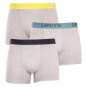 3PACK Мъжки боксерки Levis сиво (905045001 015)