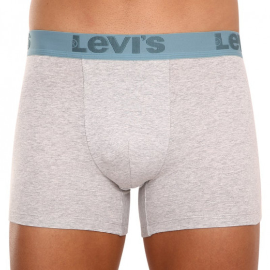 3PACK Мъжки боксерки Levis сиво (905045001 015)