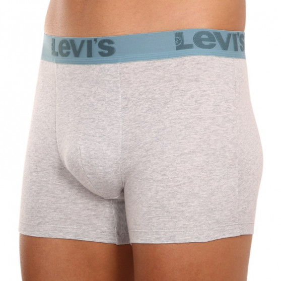 3PACK Мъжки боксерки Levis сиво (905045001 015)