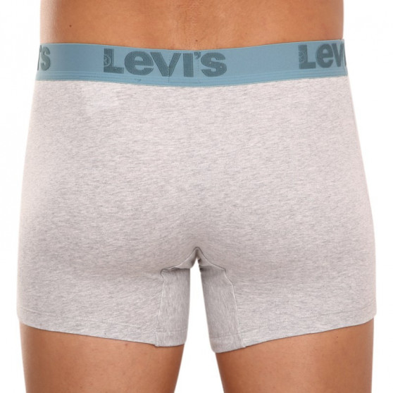 3PACK Мъжки боксерки Levis сиво (905045001 015)