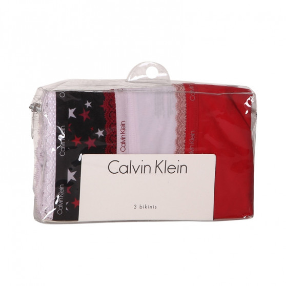 3PACK дамски бикини Calvin Klein multicolour (QD3804E-W4Z)