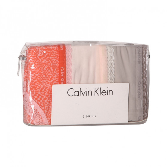 3PACK дамски бикини Calvin Klein multicolour (QD3804E-13Z)