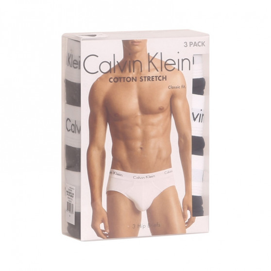 3PACK мъжки слипове Calvin Klein черено (U2661G-001)