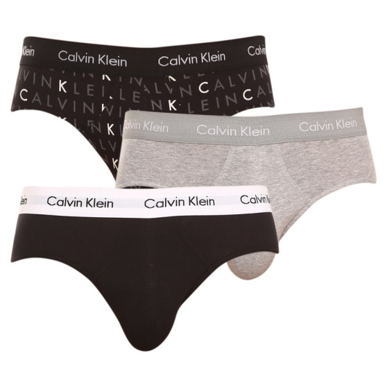 3PACK Мъжки слипове Calvin Klein многоцветен (U2661G-YKS)