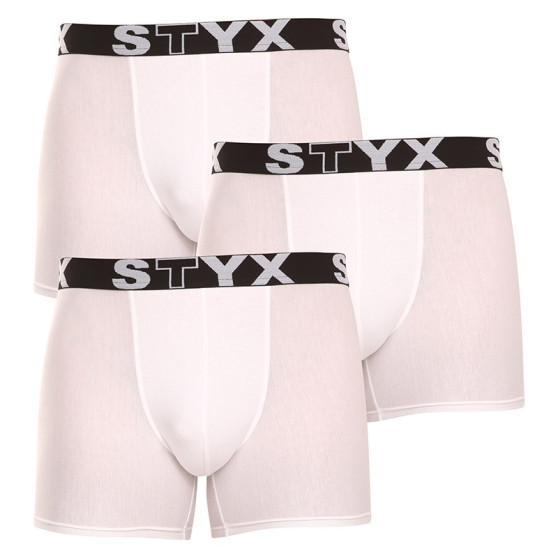 3PACK мъжки боксерки Styx дълги спортни еластични (U10616161)