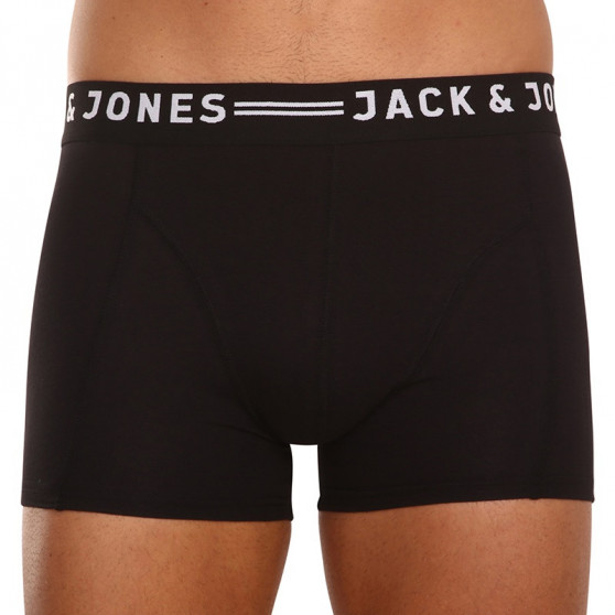 3PACK Мъжки боксерки Jack and Jones черено (12081832 - black/black)