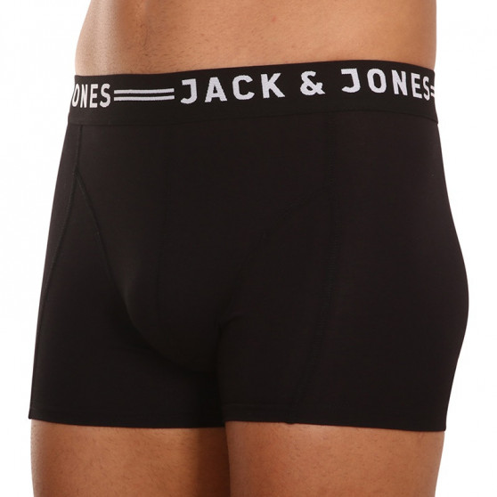 3PACK Мъжки боксерки Jack and Jones черено (12081832 - black/black)