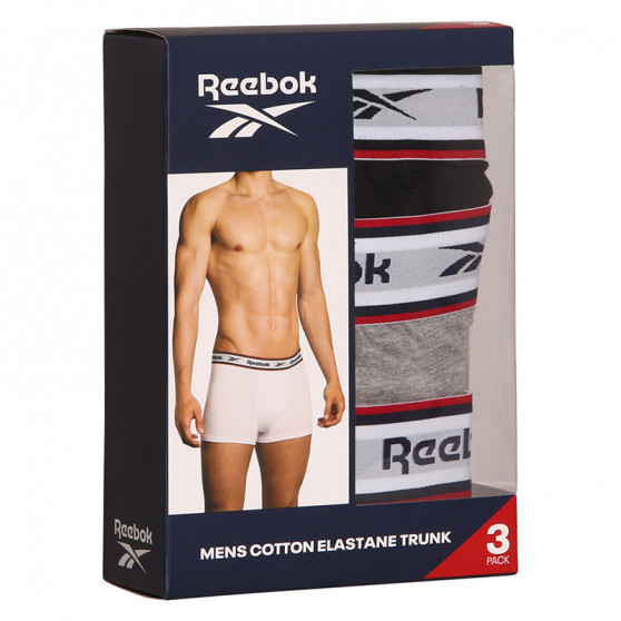 3PACK Мъжки боксерки Reebok Barlow многоцветен (U5_C8265_RBK_S3PKB)