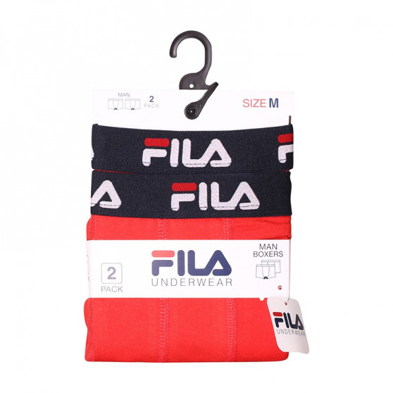 2PACK Мъжки боксерки Fila red (FU5142/2-118)