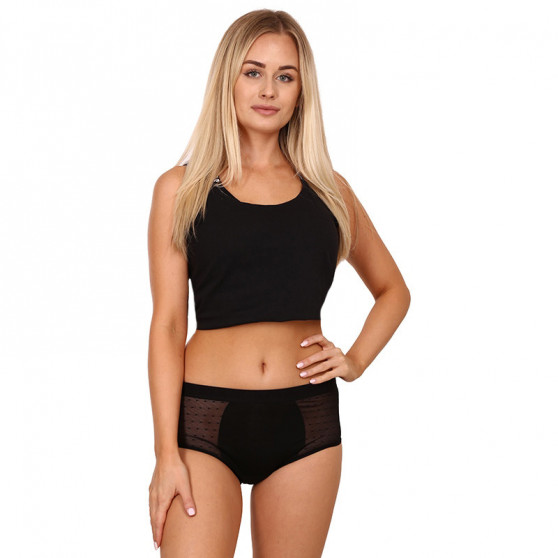 Bodylok Менструални бикини Bamboo Hi-Waist Black Medium Менструация (BD22044)