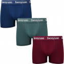 3PACK Мъжки боксерки Benysøn бамбук multicolour (BENY-7011)