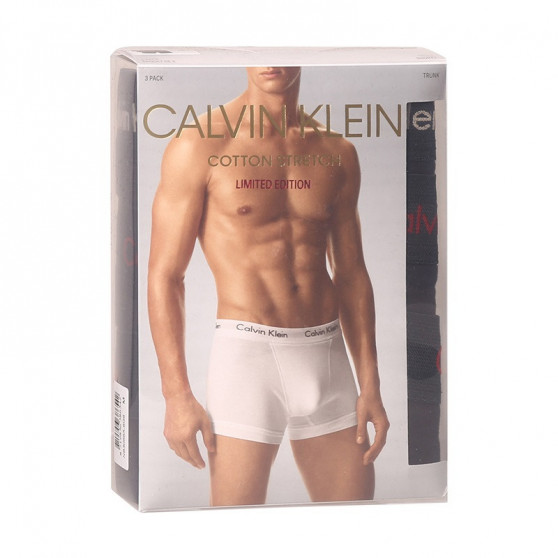 3PACK Мъжки боксерки Calvin Klein черено (NB3056A-6G6)