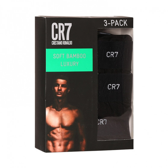 3PACK Мъжки боксерки CR7 бамбук черено (82130-49-404)