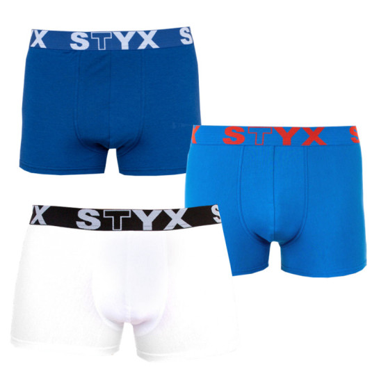 3PACK Мъжки боксерки Styx спортни еластични oversize многоцветни (R9676861)