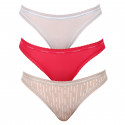 3PACK дамски бикини Calvin Klein multicolour (QD3804E-6VW)