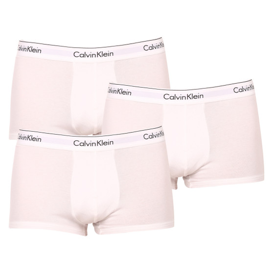 3PACK Мъжки боксерки Calvin Klein бяла (NB2380A-100)