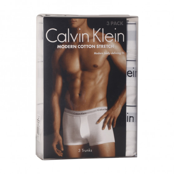 3PACK Мъжки боксерки Calvin Klein бяла (NB2380A-100)