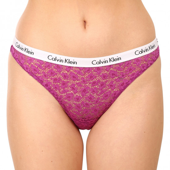 3PACK Дамски бразилски бикини Calvin Klein multicoloured (QD3925E-6VY)