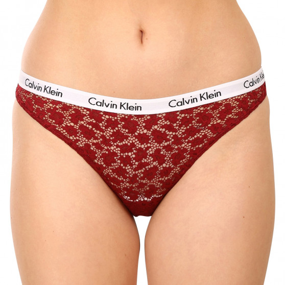 3PACK Дамски бразилски бикини Calvin Klein multicoloured (QD3925E-6VY)