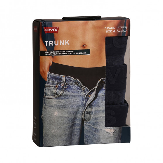 3PACK Мъжки боксерки Levis blue (905042001 008)