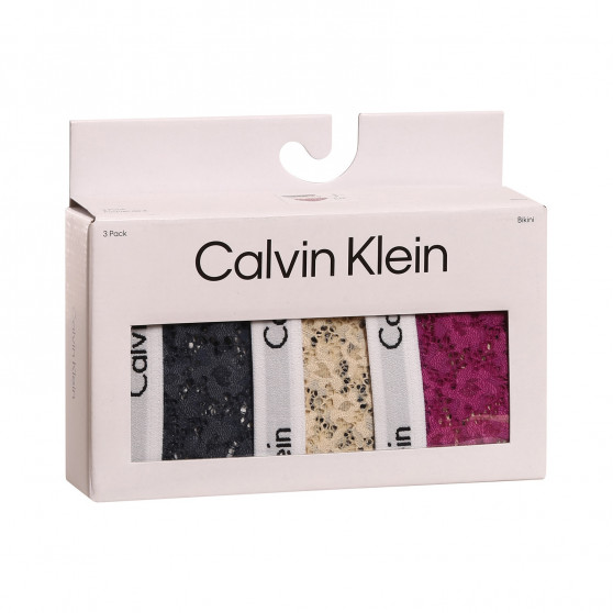 3PACK дамски бикини Calvin Klein извънгабаритен multicolour (QD3975E-6Q2)