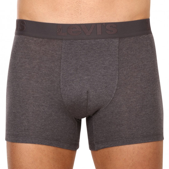 3PACK Мъжки боксерки Levis сиво (905045001 007)