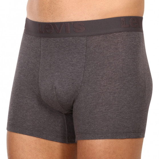 3PACK Мъжки боксерки Levis сиво (905045001 007)