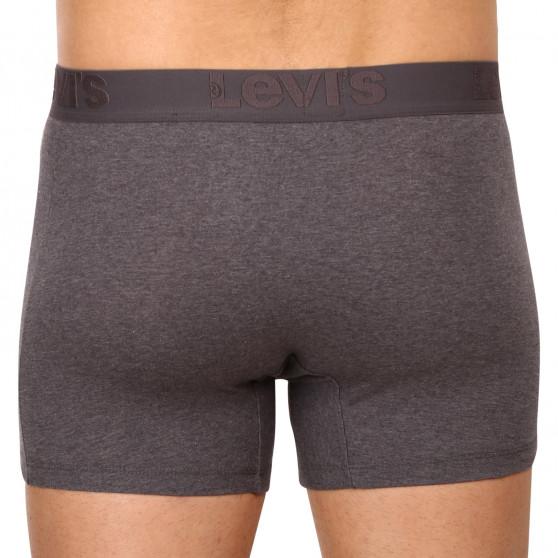 3PACK Мъжки боксерки Levis сиво (905045001 007)