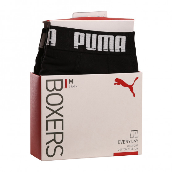 3PACK Мъжки боксерки Puma черено (701206546 001)