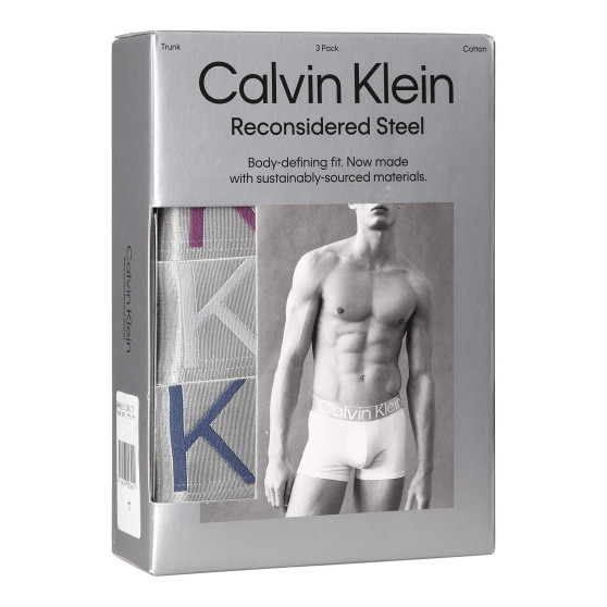 3PACK Мъжки боксерки Calvin Klein многоцветен (NB3130A-C7Y)