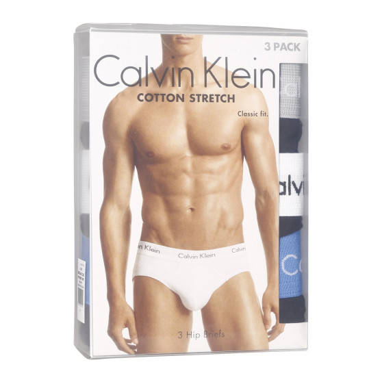 3PACK Мъжки слипове Calvin Klein многоцветен (U2661G-CAZ)