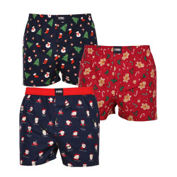 3PACK Мъжки боксерки Happy Shorts многоцветен (HS 2838586)