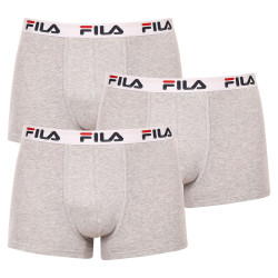 3PACK Мъжки боксерки Fila сиво (FU5016/3-400)