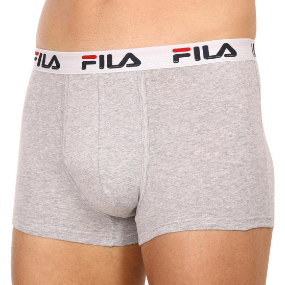 3PACK Мъжки боксерки Fila сиво (FU5016/3-400)