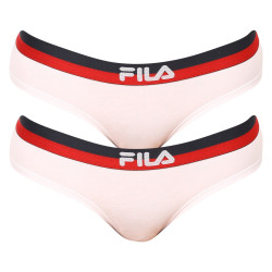 2PACK дамски бикини Fila бяла (FU6050/2-300)