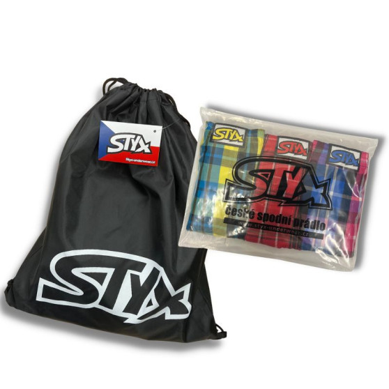 3PACK Детски боксерки Styx изкуство класическа гума multicolor (3J15901)