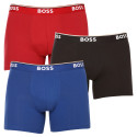 3PACK Мъжки боксерки BOSS многоцветен (50475282 962)