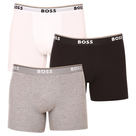 3PACK Мъжки боксерки BOSS многоцветен (50475282 999)