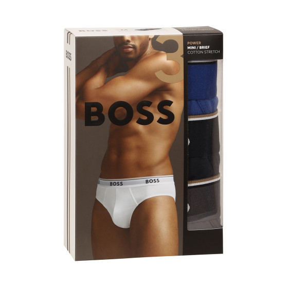 3PACK Мъжки слипове BOSS многоцветен (50475273 487)