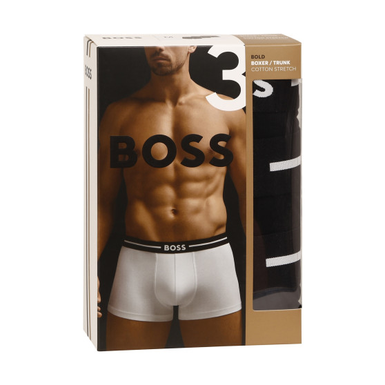 3PACK Мъжки боксерки BOSS черено (50473916 001)