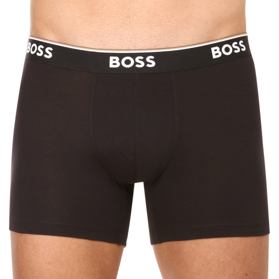 3PACK Мъжки боксерки BOSS черено (50475282 001)