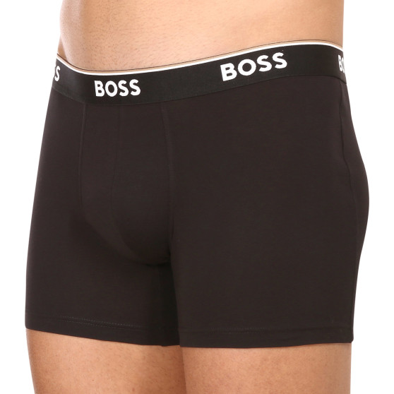 3PACK Мъжки боксерки BOSS черено (50475282 001)