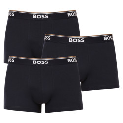 3PACK Мъжки боксерки BOSS тъмно синьо (50475274 480)