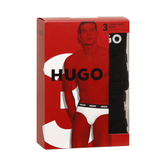 3PACK мъжки слипове HUGO черено (50469763 001)