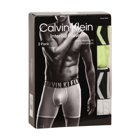 2PACK Мъжки боксерки Calvin Klein многоцветен (NB2603A-C2D)