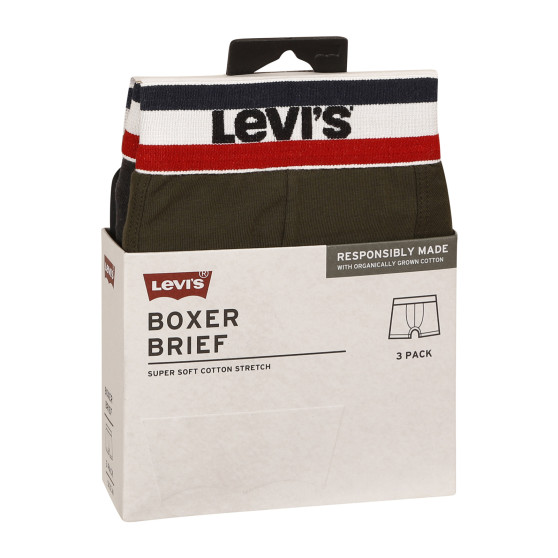 3PACK Мъжки боксерки Levis многоцветен (100002870 009)