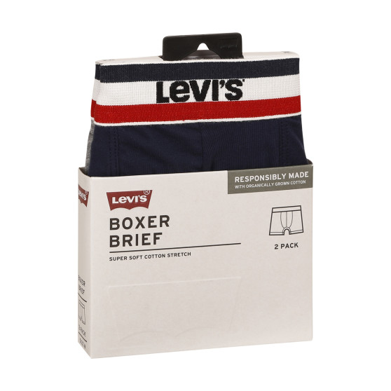 2PACK Мъжки боксерки Levis многоцветен (701223908 002)