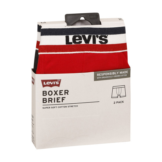 2PACK Мъжки боксерки Levis многоцветен (701223908 004)