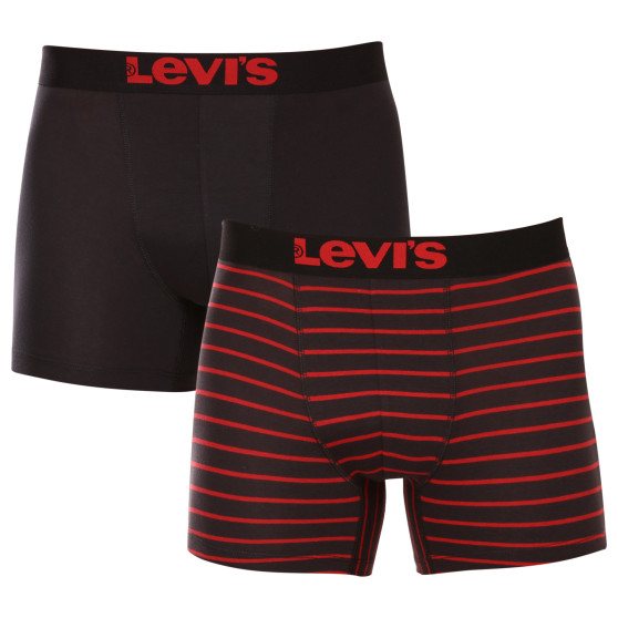 2PACK Мъжки боксерки Levis черено (905011001 786)